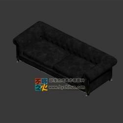 黑色的沙發(fā)模型