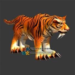 長(zhǎng)牙老虎 Max模型