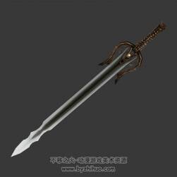 一把古代劍模型