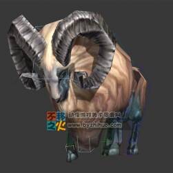 巨角羊 水澤羊 Max模型 含全套動作