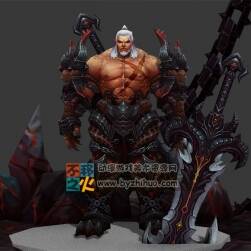 白發(fā) 壯漢 戰(zhàn)士 模型