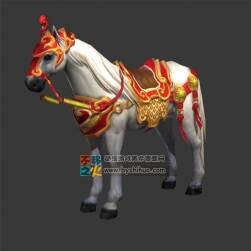 披紅白馬 Max模型