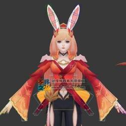 王者榮耀 公孫離[幻舞玲瓏] 3D模型 帶CS綁定