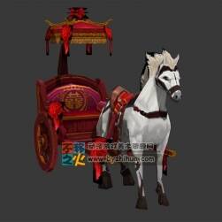 坐騎 駿馬拉喜車 Max模型