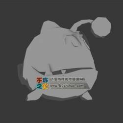 大眼胖魚(yú)一只 Max模型 含全套動(dòng)作