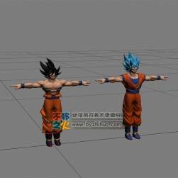 七龍珠悟空 戰(zhàn)士3D模型