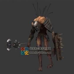 瘦僵尸 角斗士模型