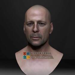 中年 男人 外國 頭 寫實 模型