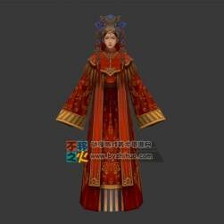 古裝 美女 新娘 模型