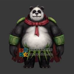 熊貓 獸人 熊貓人模型