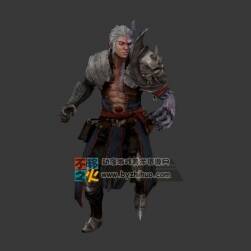 魔幻風格男主角 躍擊動作模型