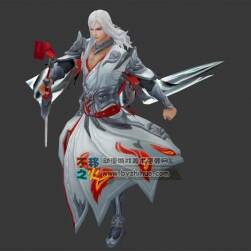 王者榮耀 李白[鳳求凰] 高精待機(jī)動作模型