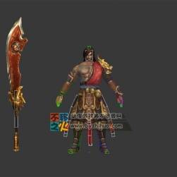 壯漢 戰(zhàn)士  砍刀  模型