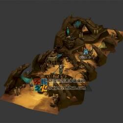 三個(gè)林間部落模型