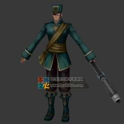 侍衛(wèi) 衛(wèi)兵 青年 火槍模型