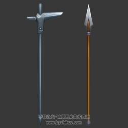長矛/戈 游戲武器模型