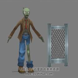 【植物大戰(zhàn)僵尸】僵尸/植物模型 部分帶綁定動作