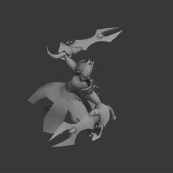 劍士 戰(zhàn)士 白模 模型