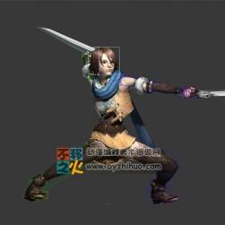 短發(fā) 少女 槍手 模型