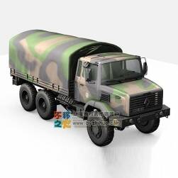 迷彩軍用運(yùn)輸車(chē) Max模型