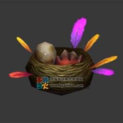 鳥窩一枚 Max 模型