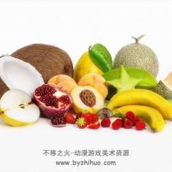 蔬菜水果3D模型合輯 黃瓜西紅柿白菜香菜黃桃榴蓮梨哈密瓜等Max格式下載