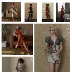 國外頂級38個女性Sexy Lady 3D角色模型