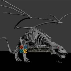 骨龍 翼龍骨骼 Max模型