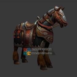 高品質(zhì) 披甲戰(zhàn)馬 坐騎 Max模型
