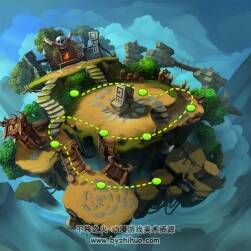 游戲原畫素材 大鬧三國(guó) 場(chǎng)景角色原畫