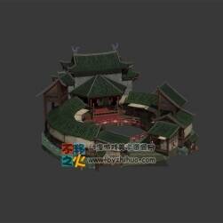 中國風院落模型