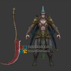 古裝 刀男NPC模型