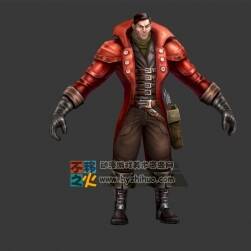 壯漢 金屬手 風衣 模型