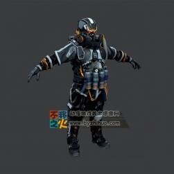 次世代未來(lái)科技生化戰(zhàn)士模型