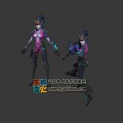 黑百合 性感 緊身衣 女戰(zhàn)士 模型