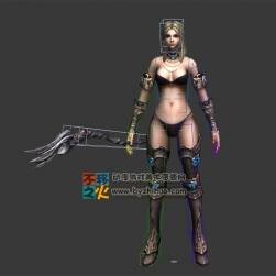 金發(fā)比基尼女法師模型