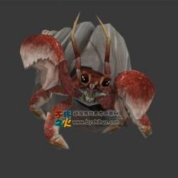 寄居蟹 Max模型 含全套動(dòng)作