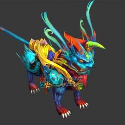 炫彩麒麟坐騎 Max模型