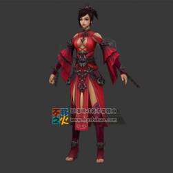 劍網(wǎng)三 紅衣教 古裝 美女模型