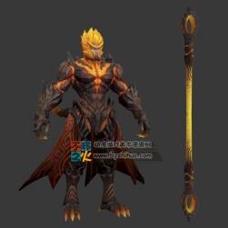 王者榮耀 孫悟空[地獄火] 3D模型