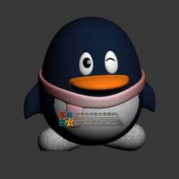 卡通QQ企鵝 Max模型
