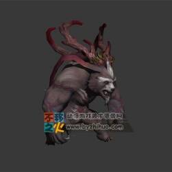 次世代巨熊妖怪熊怪模型