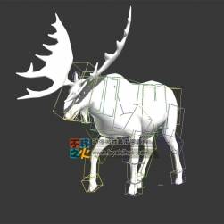 動(dòng)物動(dòng)作之麋鹿 Max模型 不含貼圖