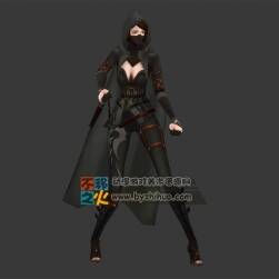 少女斗篷刺客模型