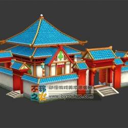 中國風(fēng) 卡通小院