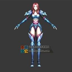 紅發(fā) 美女 鎧甲 女戰(zhàn)士模型