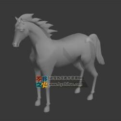 馬匹 Max模型  四邊面