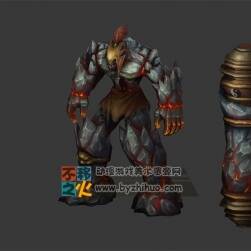 熔巖 巖漿 巨石 怪物 模型