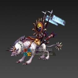 坐騎白狼 Max模型