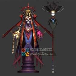 無頭 魔法 皇后 象棋 女法師模型